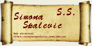 Simona Spalević vizit kartica